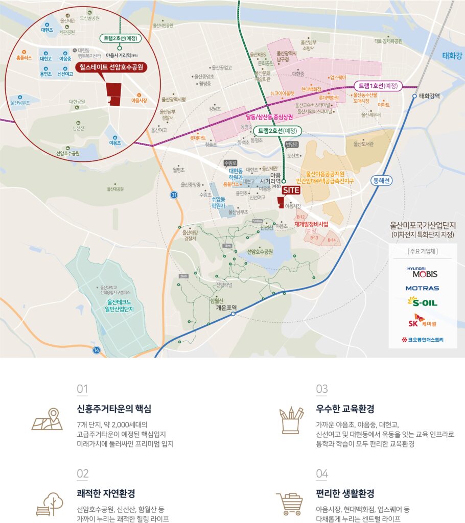 힐스테이트 선암호수공원 입지환경