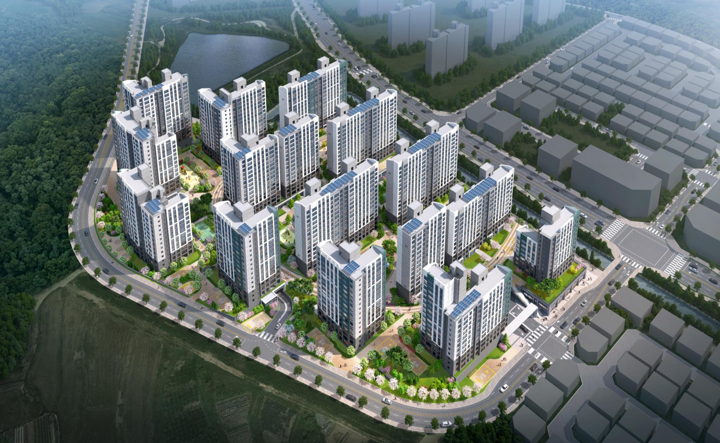 진례제일풍경채2차 모델하우스, 100%완판(1차)끝, 민간임대 분석