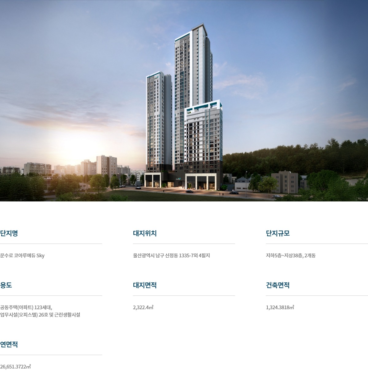 문수로 코아루 에듀스카이 사업개요