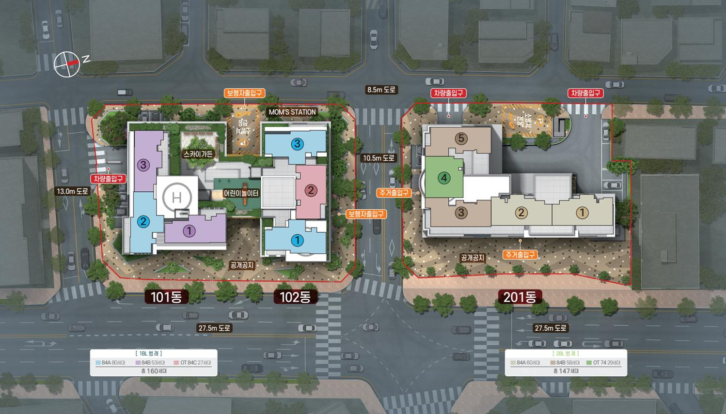 이안문수로단지배치도