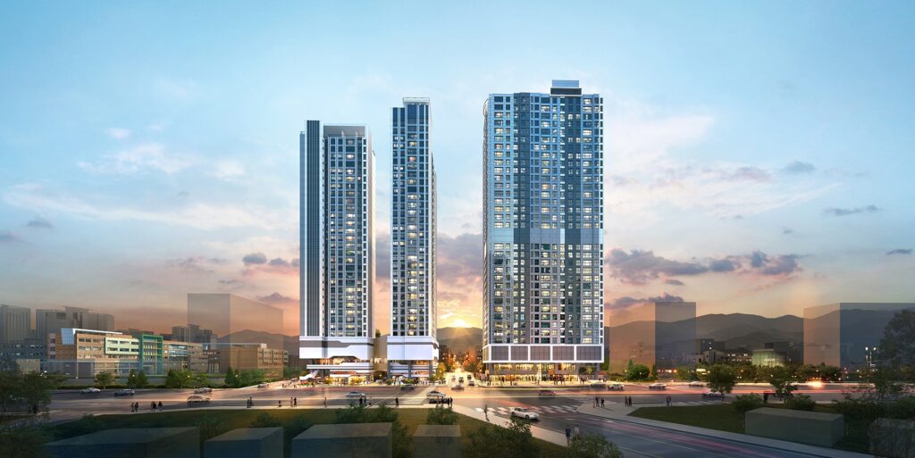 이안 문수로 조감도_야경